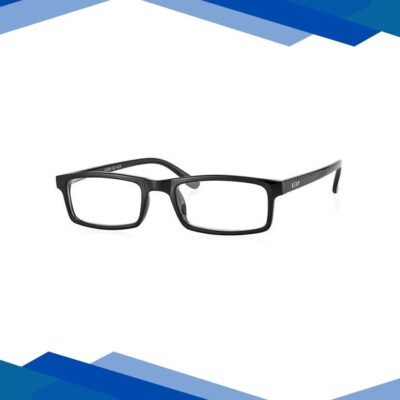 Klar Eye Rectangle Full Rim K-3021 Reading Glass – Black (Optical Power +2.25)