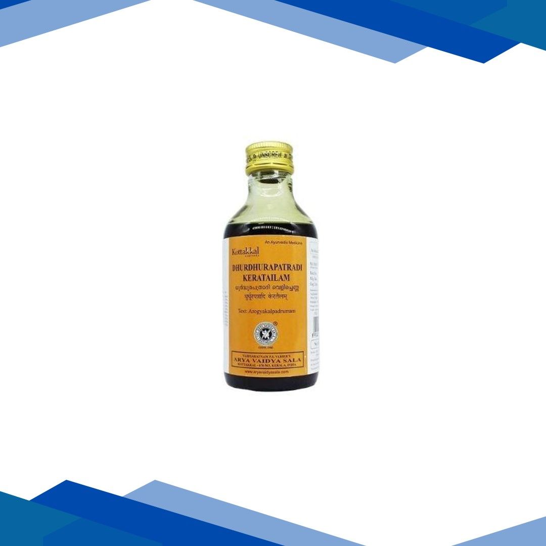 Kottakaal Ayurveda Dhurdhurapatradi Keratailam 200 ml