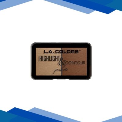 L.A. Colors Highlight & Contour Palette – Medium to Tan 7 gm