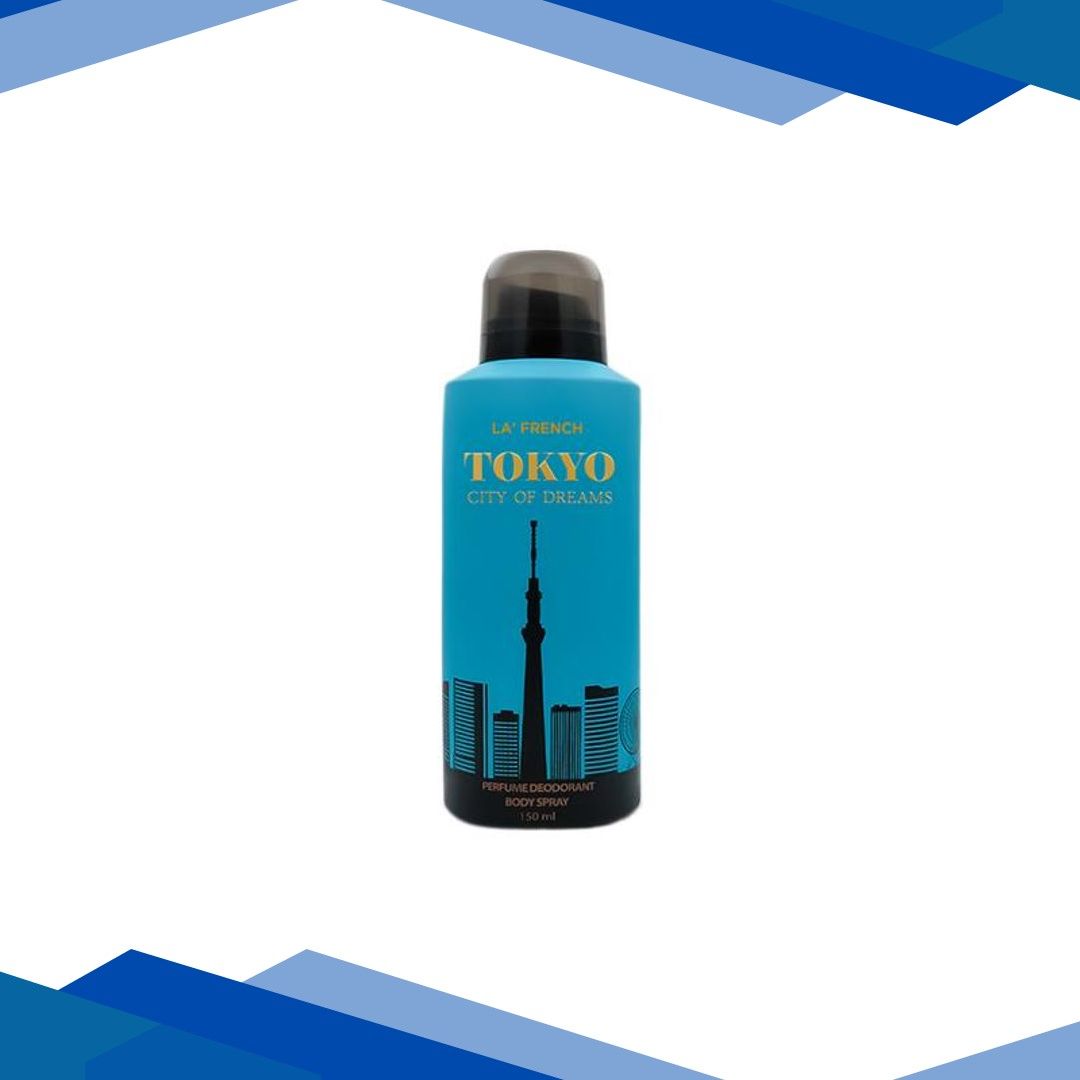 La French Tokyo City of Dreams Deodorant for Men and Women 150 ml