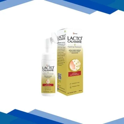 Lacto Calamine Apple Cider Vinegar Foaming Face Wash, Maintains Skin PH Balance for Healthy Skin 150 ml