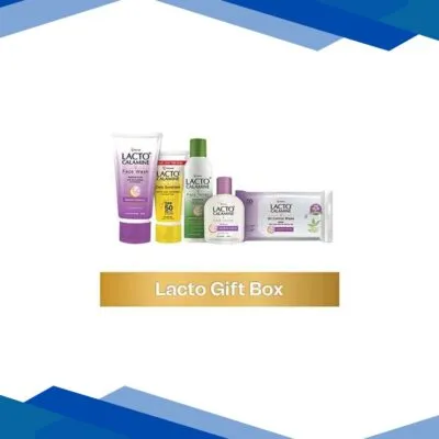 Lacto Calamine Gift Box, Face Wash, Face Lotion, Sunscreen, Facial Wipes, Toner, Oil Free Radiance 850 gm