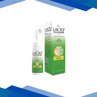 Lacto Calamine Neem Aloe Turmeric Foaming Face Wash, Reduces Pimples, Purifies Skin 150 ml