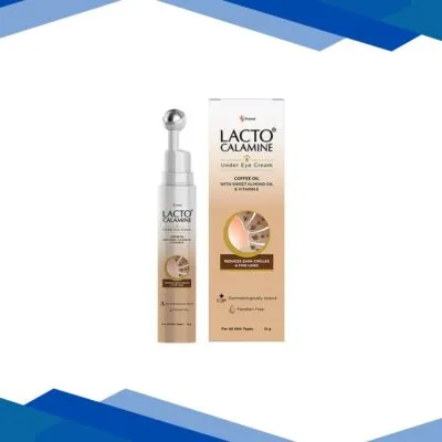 Lacto Calamine Under Eye Cream for Dark Circles, Fine Lines and Puffy Eyes, Enriched with Coffee 15 gm