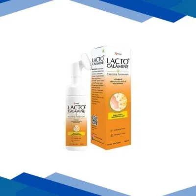 Lacto Calamine Vitamin C Foaming Face Wash, Brightens Skin, Control Blackheads and Whiteheads 150 ml