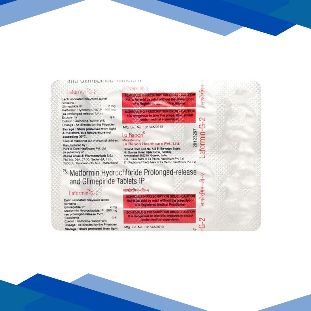 Laformin G 2/500mg Tablet 10’S