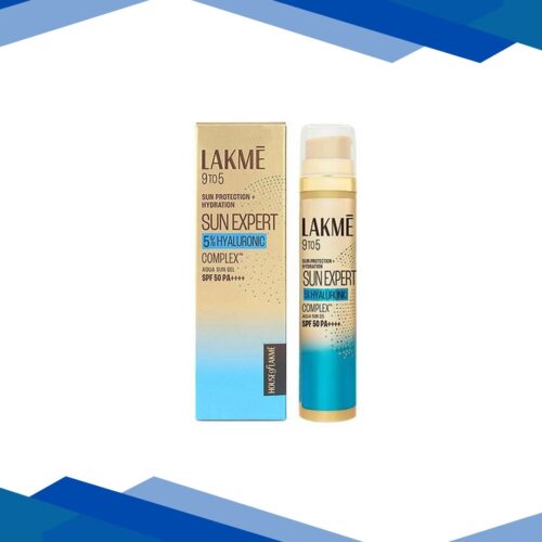Lakme 5% Hyaluronic water-light Sunscreen gel SPF 50 Pa++++ for Oily Skin, Plump & Hydrated skin 56 gm