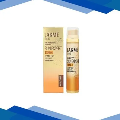 Lakme 5% Niacinamide and VIT C water-light Sunscreen gel SPF 50 Pa++++ for Oily Skin 2X Glow 56 gm