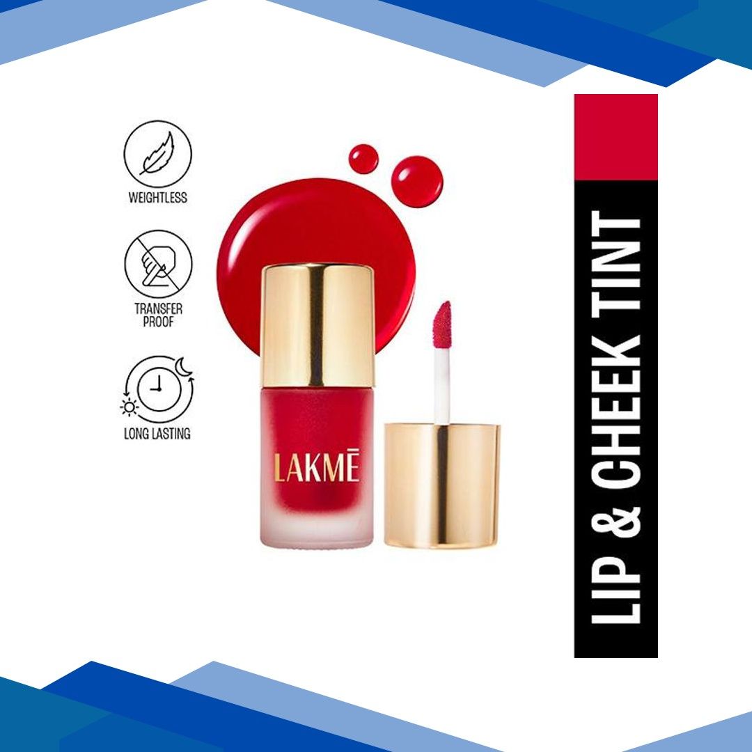 Lakme 9to5 Double Duty Lip & Cheek Water Stain Sunset Kiss 9 ml