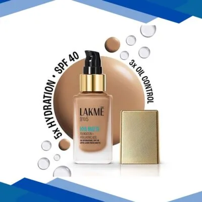 Lakme 9to5 Hya Matte Foundation + Hyaluronic Acid Warm Caramel 25 ml