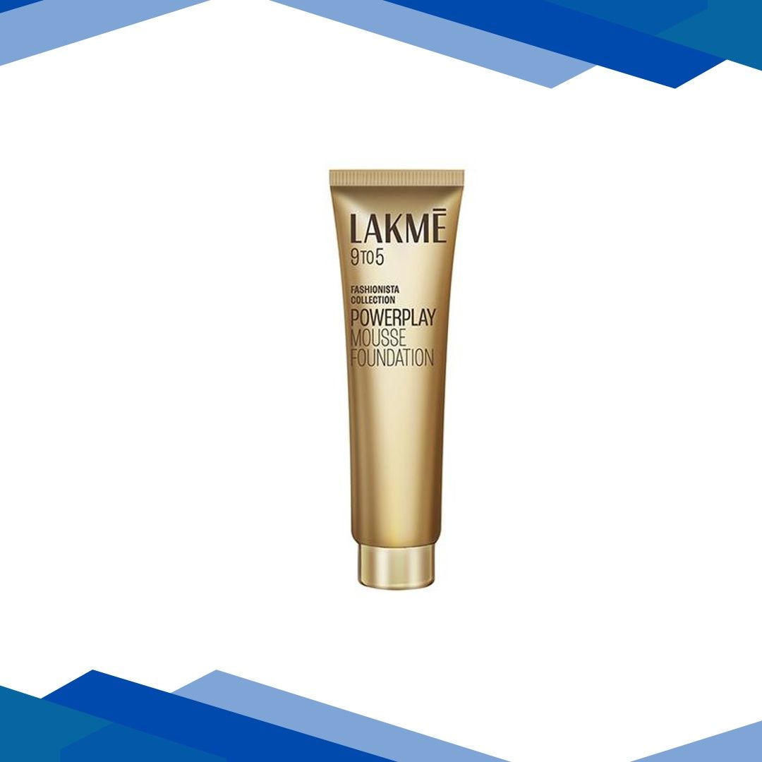 Lakme 9to5 Powerplay Mousse Foundation, Rose Ivory, 25g