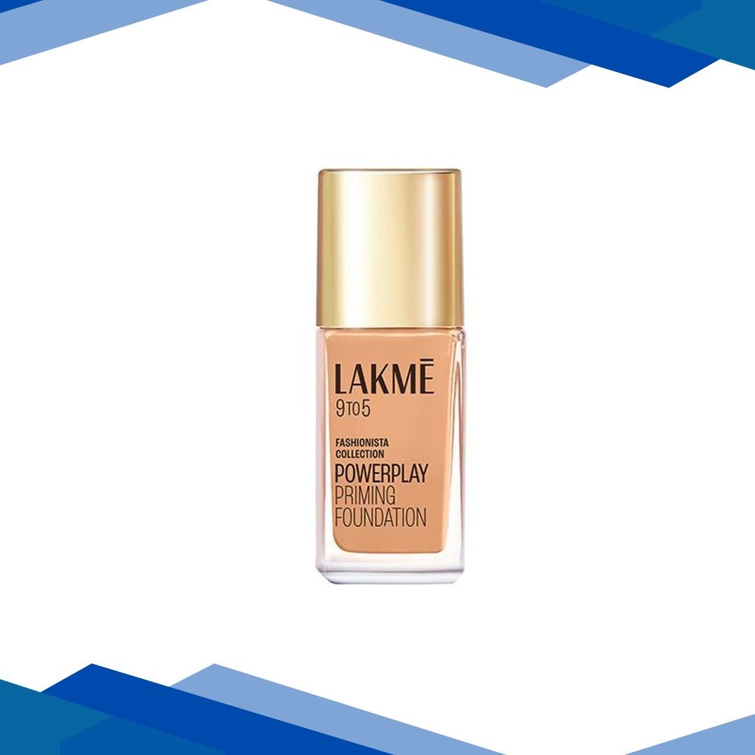 Lakme 9to5 Powerplay Priming Foundation, Built in Primer, SPF 20, Neutral Nude, 25 ml