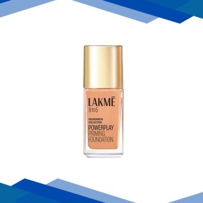 Lakme 9to5 Powerplay Priming Foundation, Built in Primer, SPF 20, Warm Beige, 25 ml