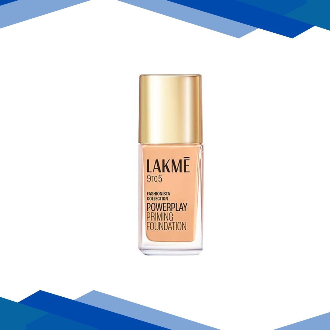 Lakme 9to5 Powerplay Priming Foundation, Built in Primer, SPF 20, Warm Creme, 25 ml