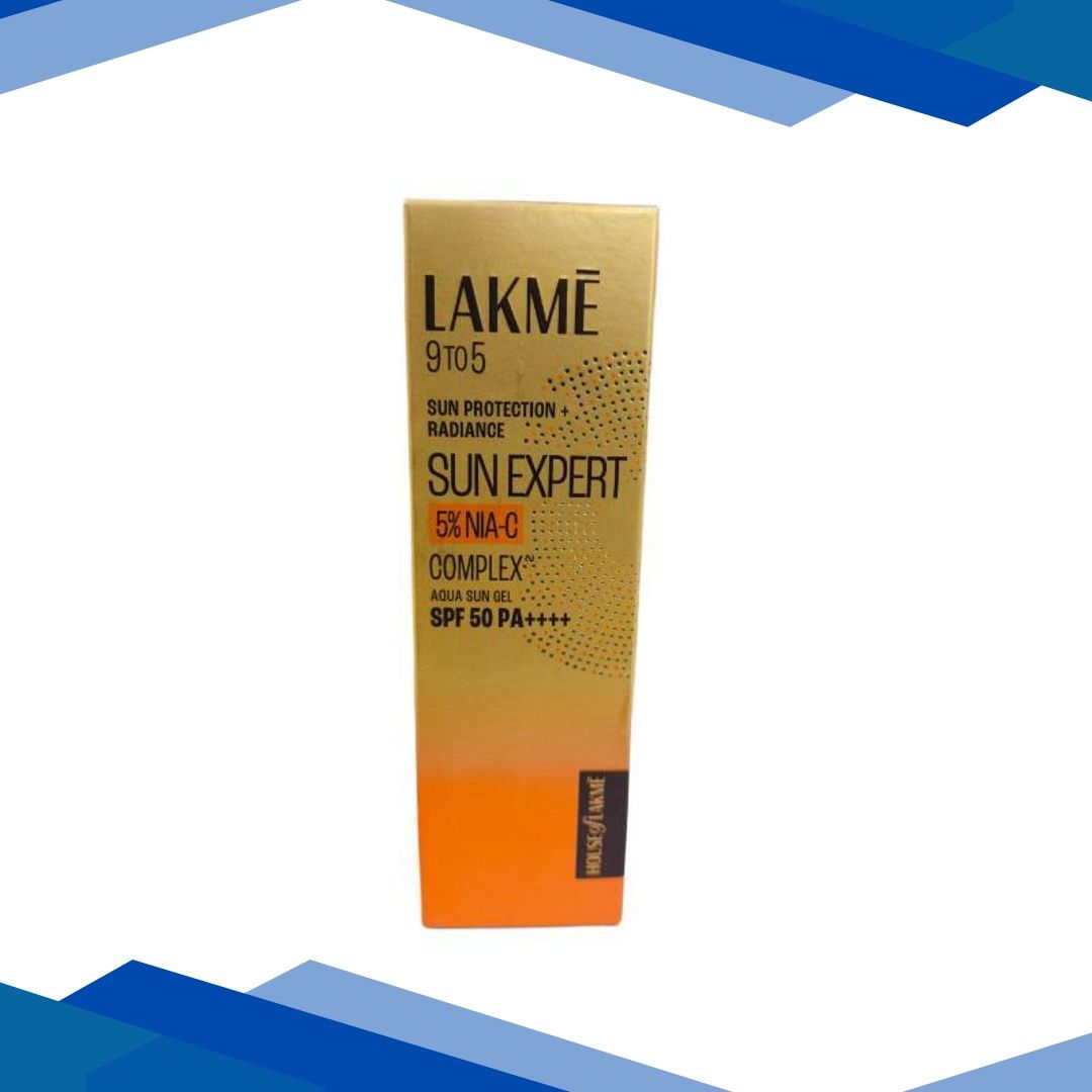 Lakme 9To5 Sun Expert 5% Nia-C Complex Spf 50 Pa++++ Aqua Sun Gel 56 g