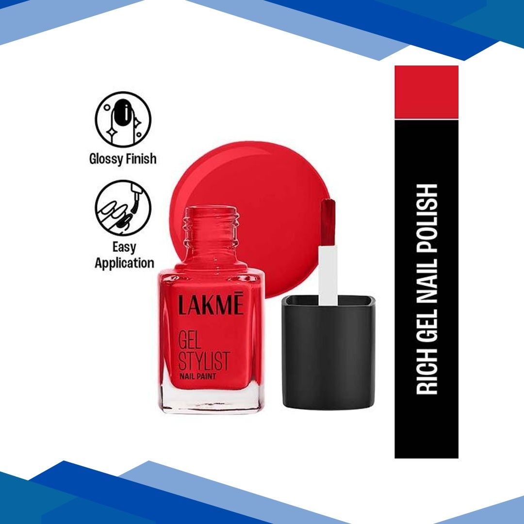 Lakme Absolute Gel Stylist Nail Color Tomato Tango 12 ml