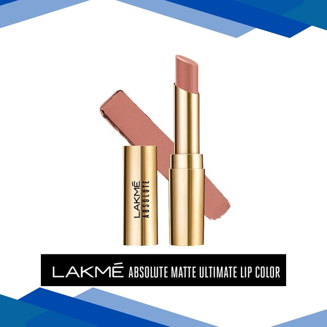 Lakme Absolute Matte Ultimate Lip Color With Argan Oil Brunch Nude 3.4 Gm