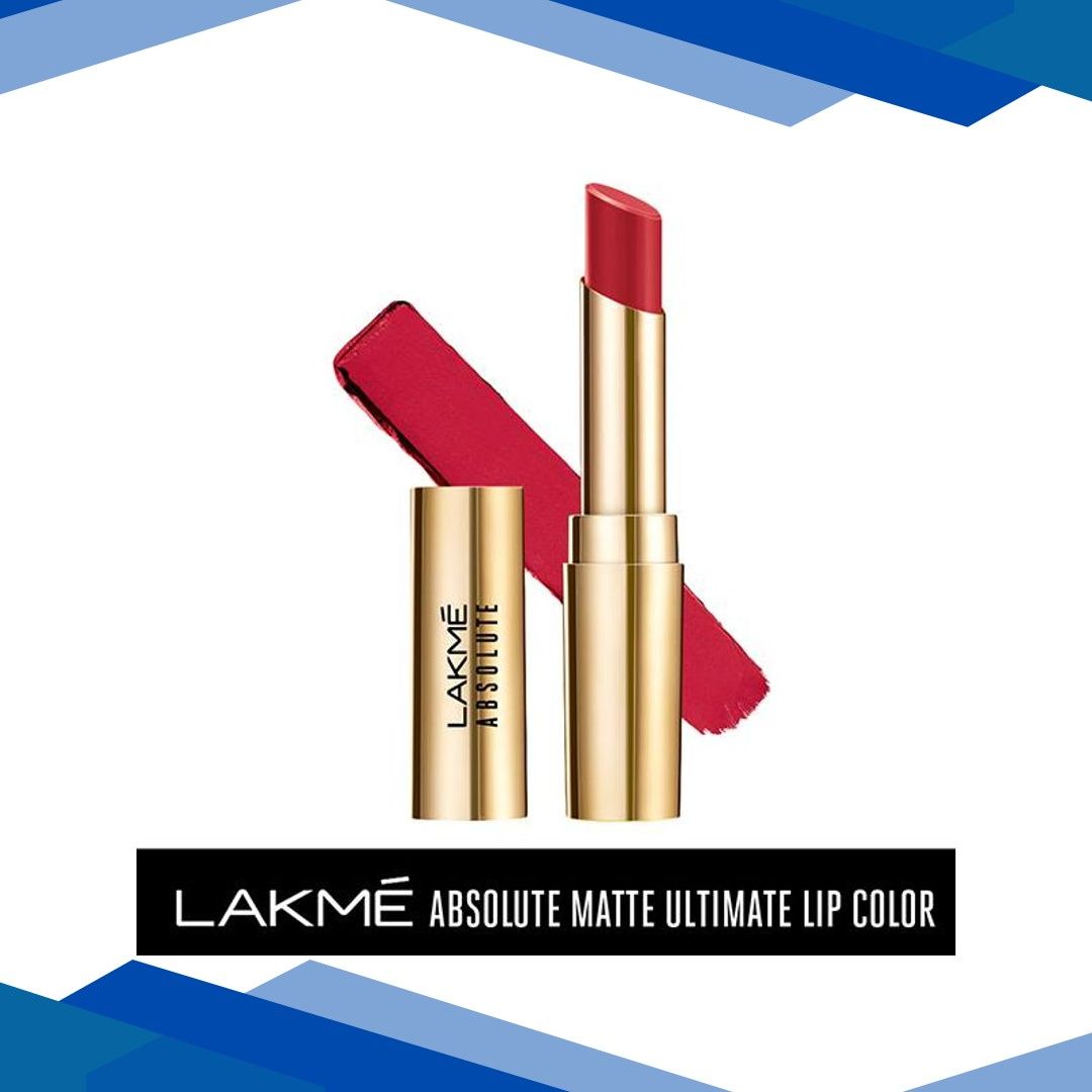 Lakme Absolute Matte Ultimate Lip Color With Argan Oil Rouge Splash 3.4 Gm