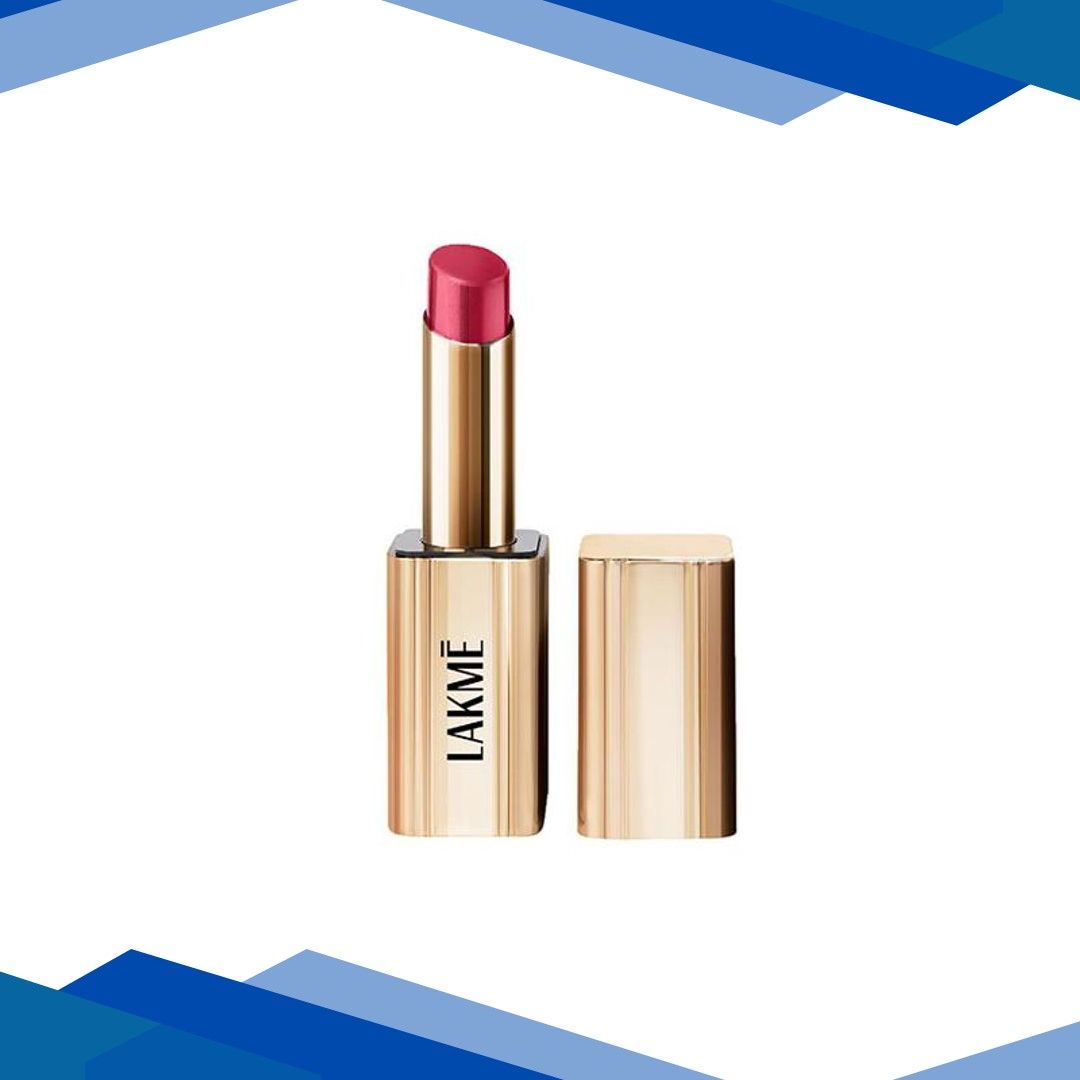 Lakme Bejewel 3D Matte Slim Bullet Lipstick with Vitamin E for Hydrated Lips – Pink Passion 3.6g