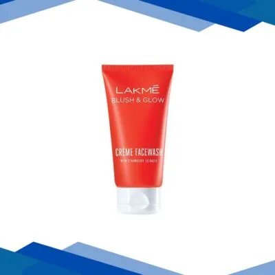 Lakme Blush & Glow Creme Face Wash with Strawberry Extracts 50 gm