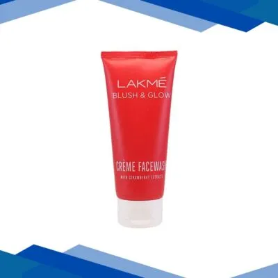 Lakme Blush & Glow Creme with Strawberry Extracts Face Wash 100 gm