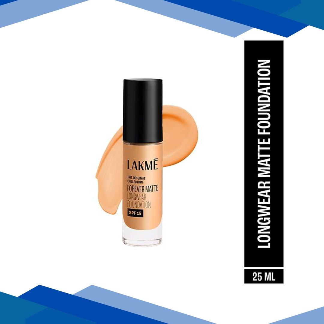 Lakme Forever Matte Longwear Foundation, Natural Shell 25 ml
