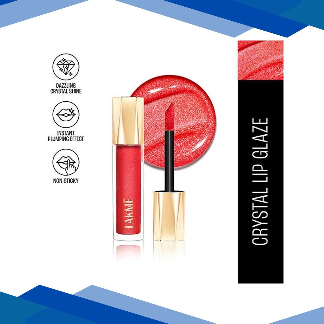 Lakme Glitterati Lip Glaze 101 Scarlet Spritzer 5 ml
