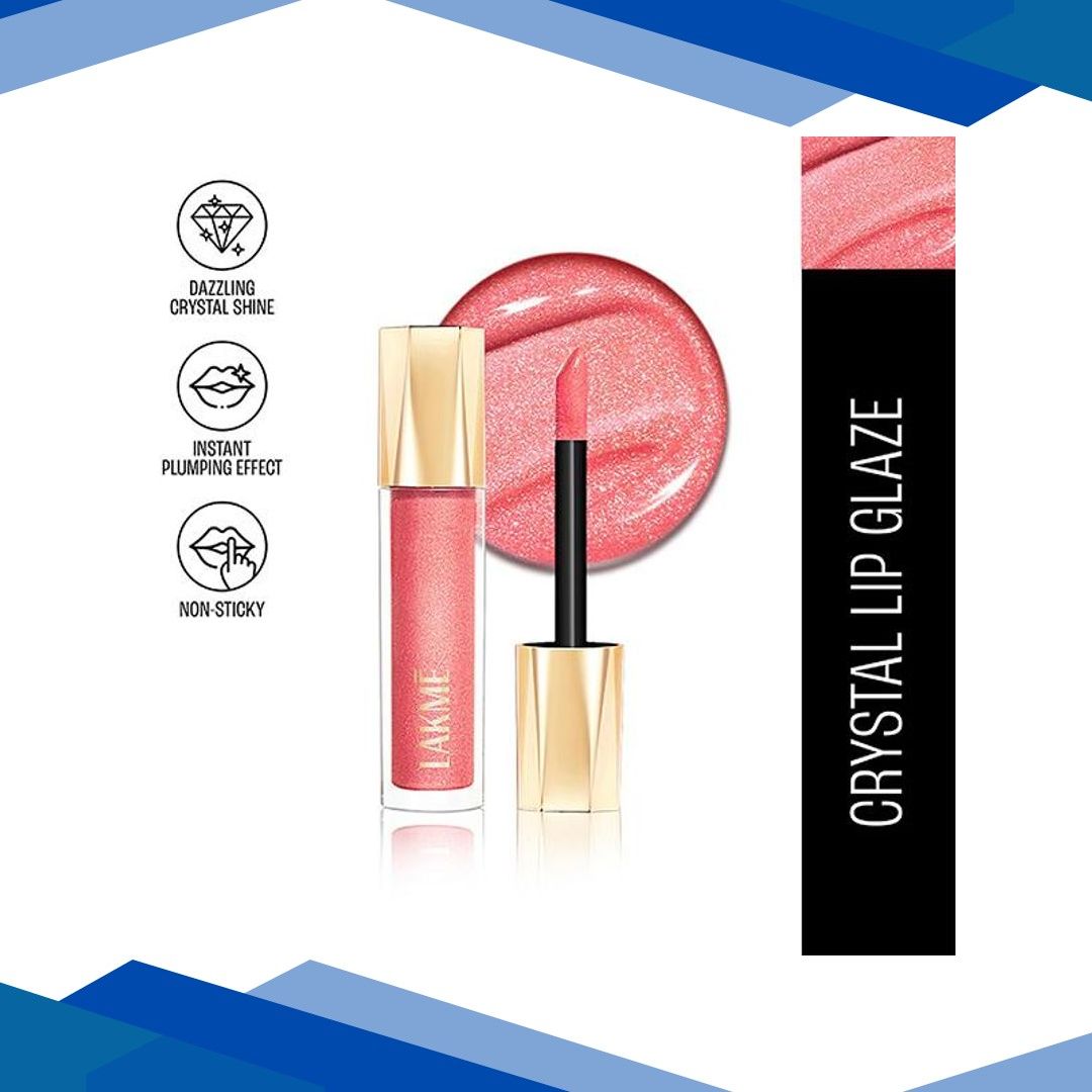 Lakme Glitterati Lip Glaze 201 Pink Champagne 5 ml