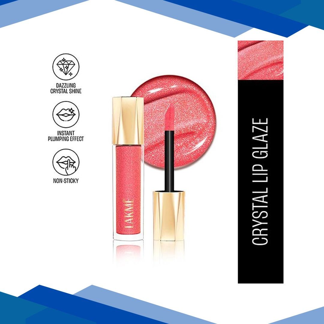Lakme Glitterati Lip Glaze 204 Frosted Rose 5 ml