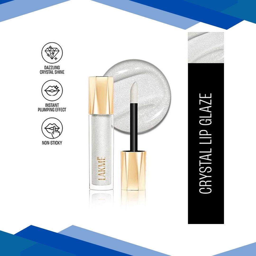 Lakme Glitterati Lip Glaze 301 Crystal Crush 5 ml