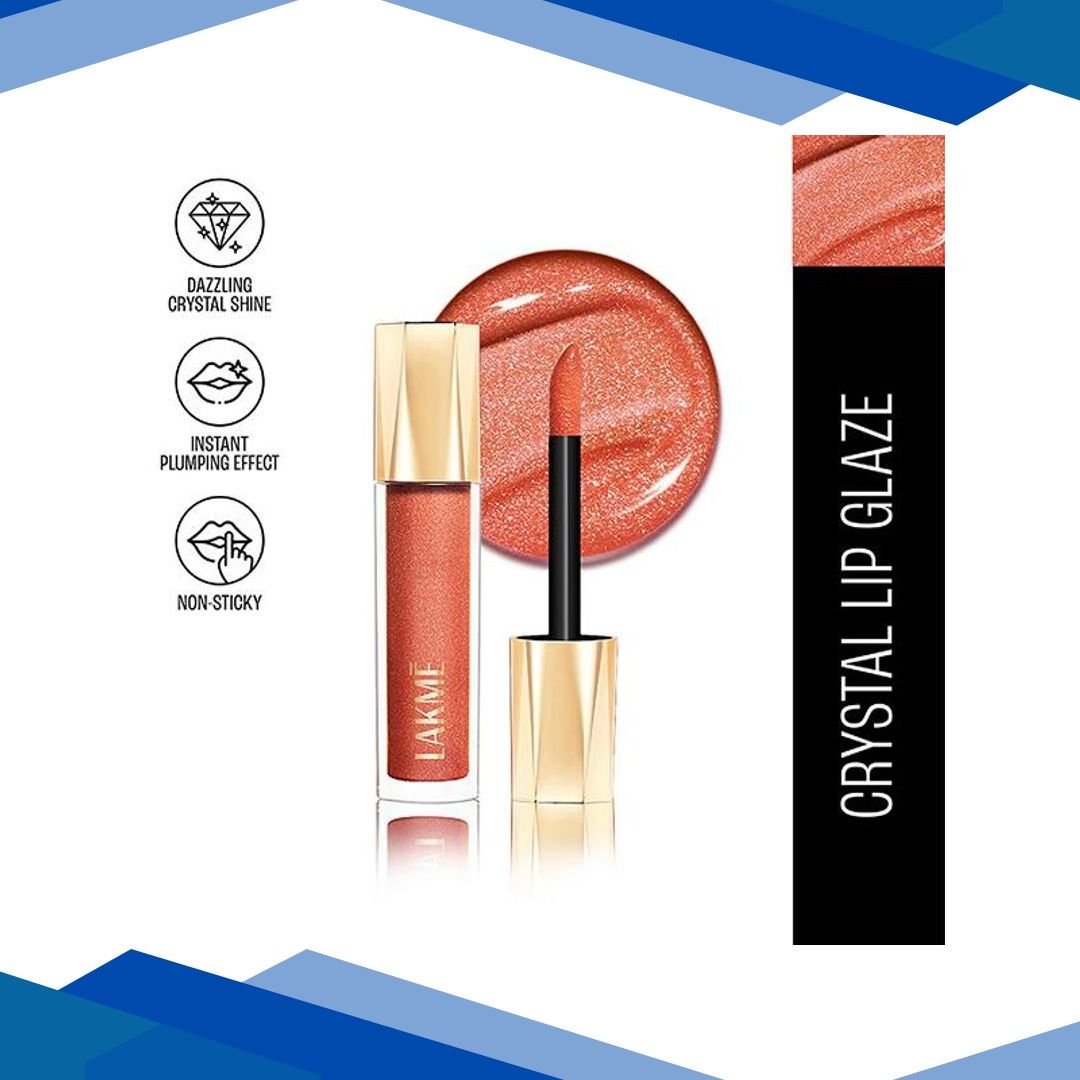 Lakme Glitterati Lip Glaze 302 Honey Haze 5 ml
