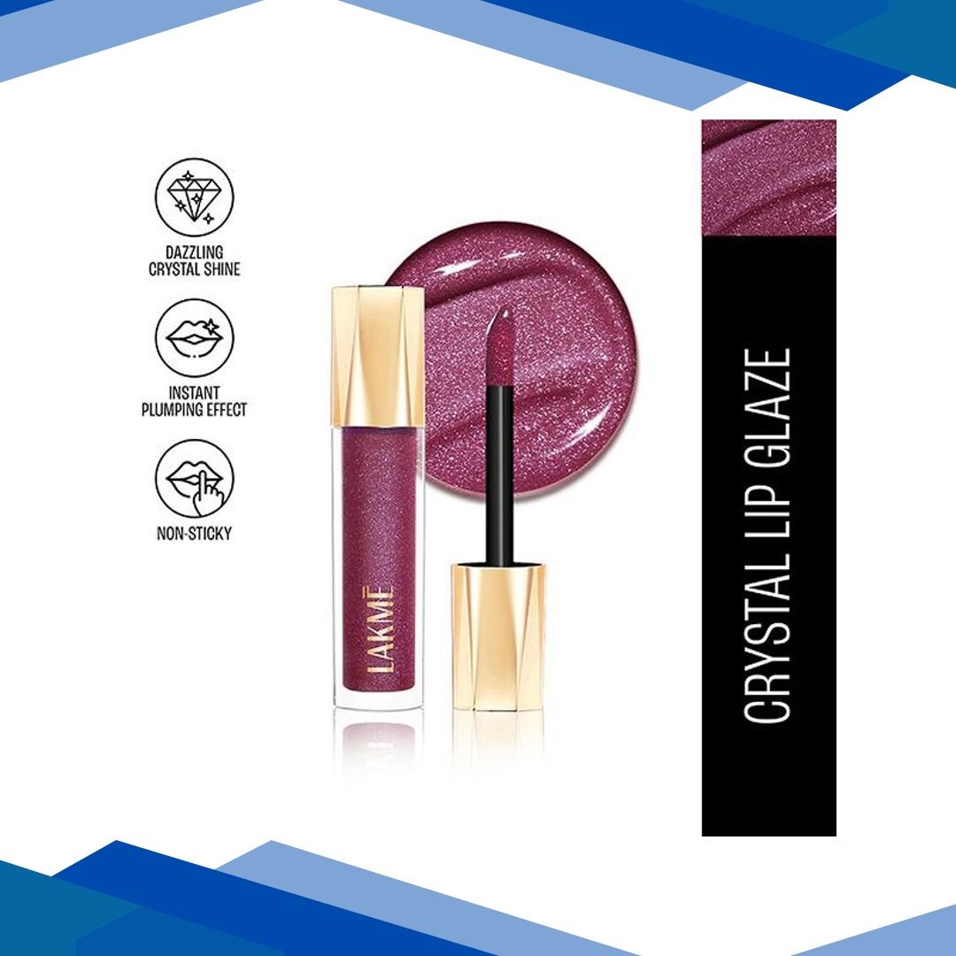 Lakme Glitterati Lip Glaze 501 Berry Sparkler 5 ml