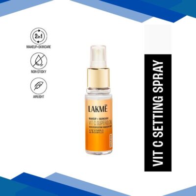Lakme Makeup+Skincare Vitc Superglow Skin Perfecting Makeup Fixer 60 ml