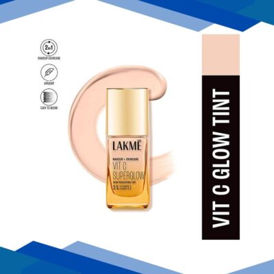 Lakme Makeup+Skincare Vitc Superglow Skin Perfecting Tint Cool Ivory C100 25 ml