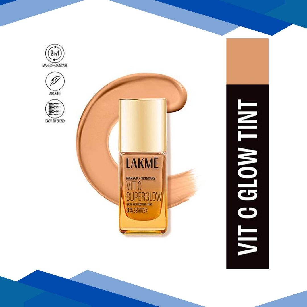 Lakme Makeup+Skincare Vitc Superglow Skin Perfecting Tint Warm Beige W240 25 ml