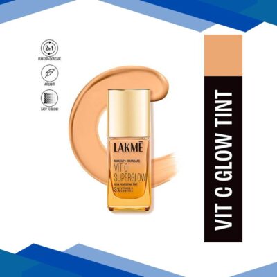 Lakme Makeup+Skincare Vitc Superglow Skin Perfecting Tint Warm Creme W120 25 ml