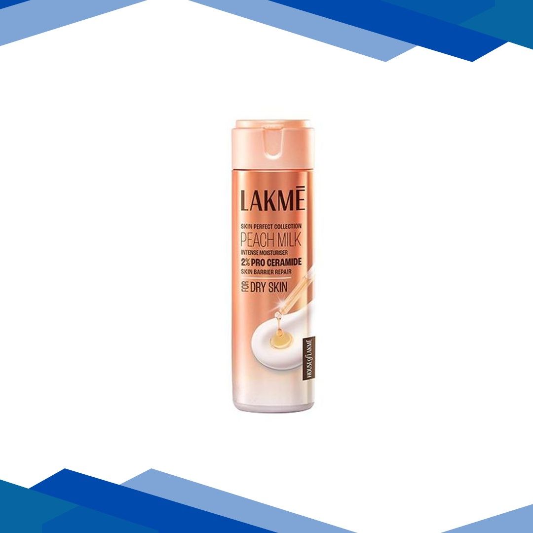Lakme Peach Intense Moisturiser 2% Pro Ceramide, Skin Barrier Repair, All Skin Types 60ml