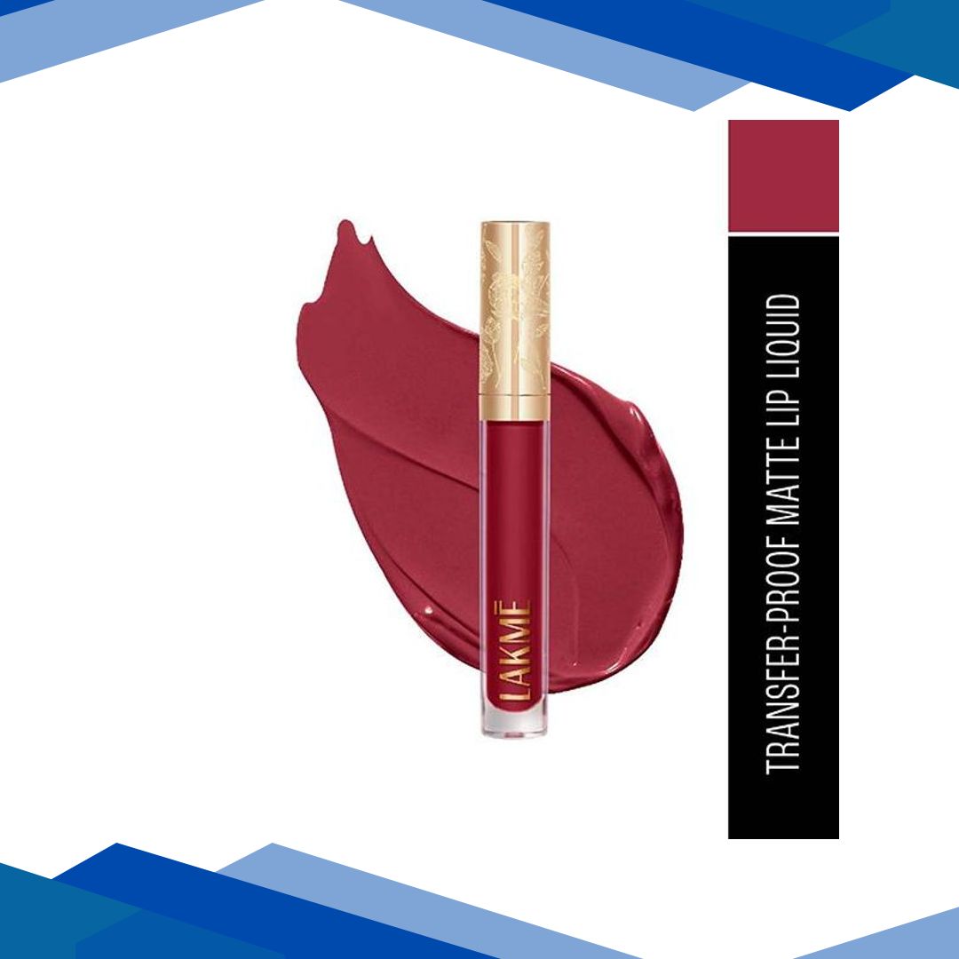 Lakme Rouge Bloom Matte Lip Liquid Regal Rose 102 3.5 ml