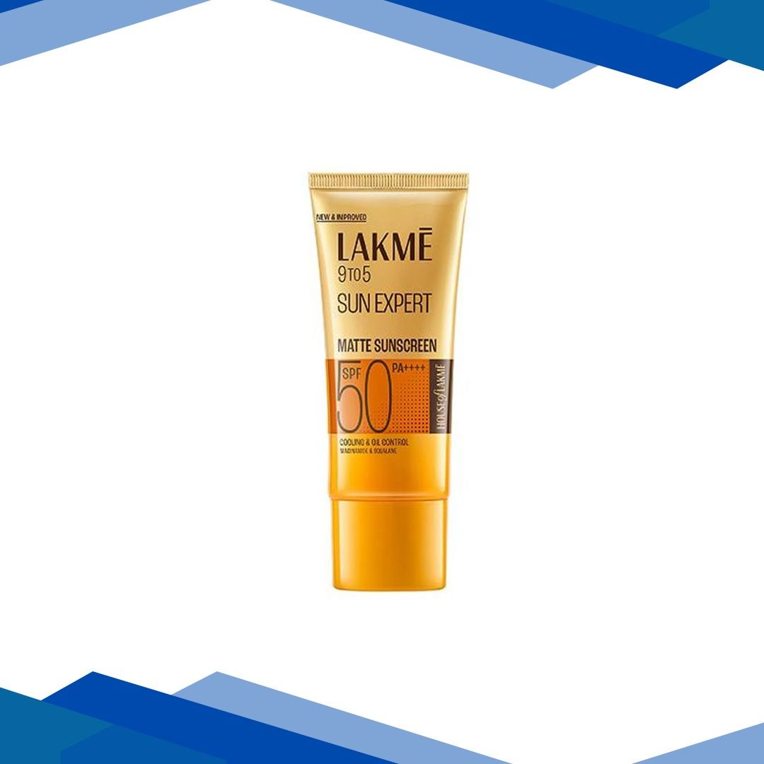 Lakme Sunscreen For Bright Skin, SPF 50 PA++++, Water Light, Niacinamide, In Vivo Tested, 50 ml