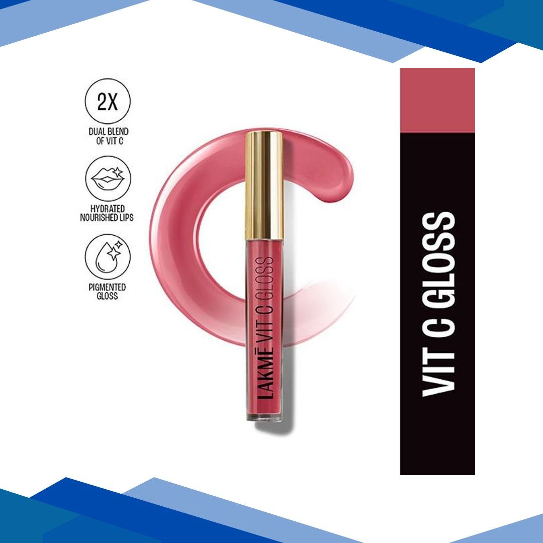 Lakme SuperglowVIT-C Gloss-HotpinkC6 2.5 ml