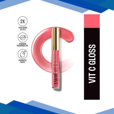 Lakme SuperglowVIT-C Gloss-Pechy NudeC2 2.5 ml