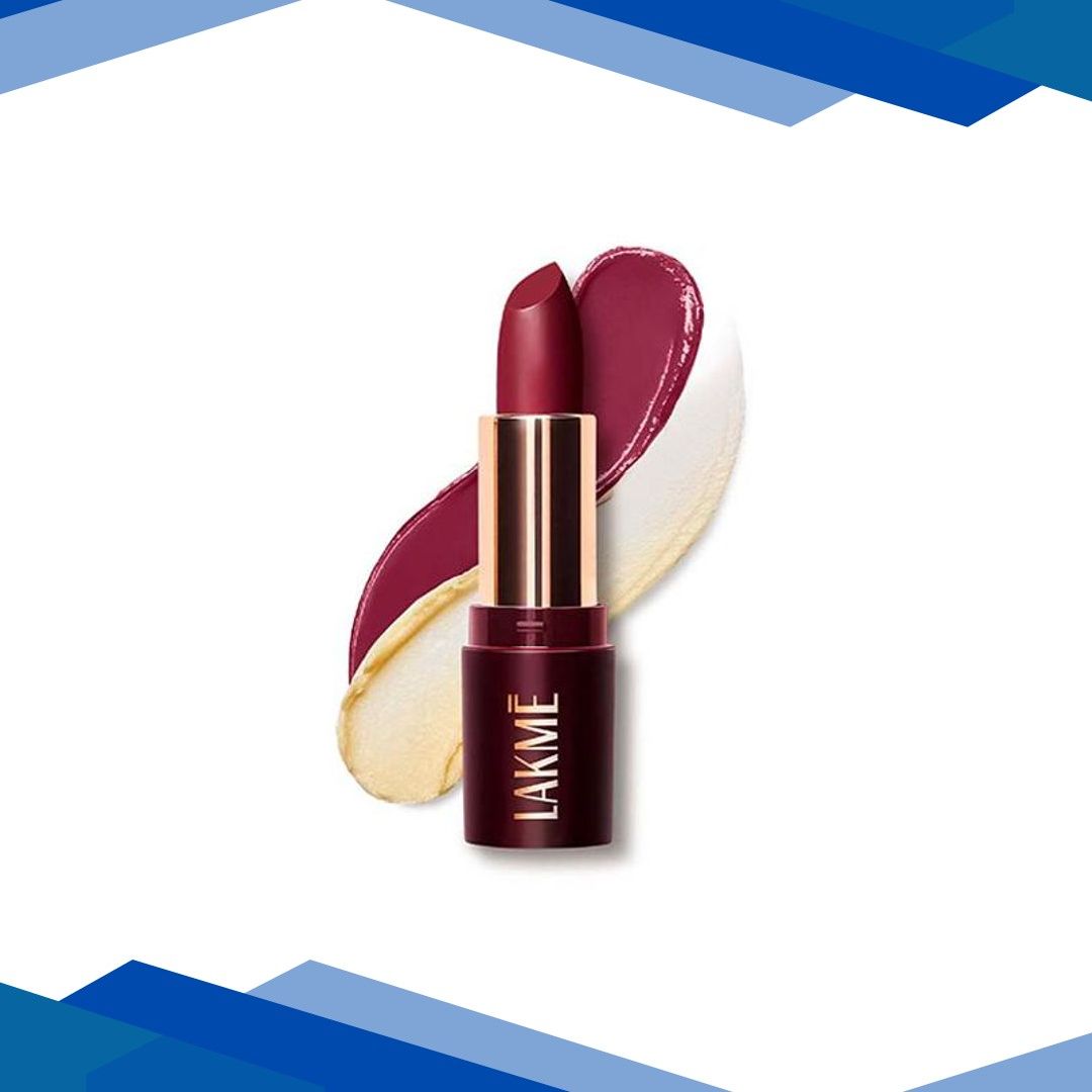 Lakme Ultimat Glam Satin Matte Lipstick -Winevelvt-UW2 4.3 g