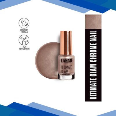 Lakme Ultimate Glam Chrome Nail Champagne 6 ml