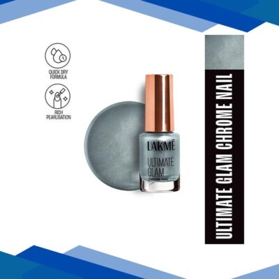Lakme Ultimate Glam Chrome Nail Mint CH10 6 ml
