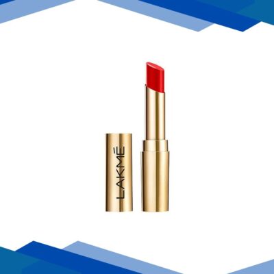 Lakmeglitterati Shine Lipstick Red Pop 3.4 gm