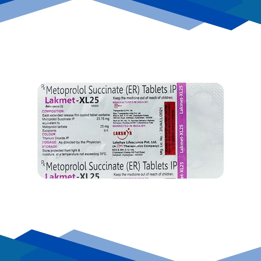 LAKMET XL 25mg Tablet 10’s