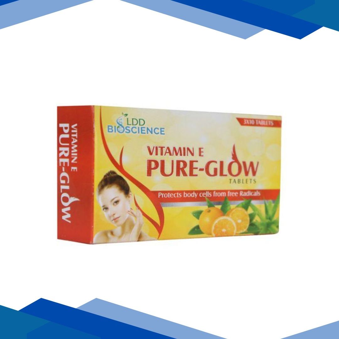 LDD Bioscience Vitamin-E Pure-Glow Tablet (Pack of 3 x 10’s)