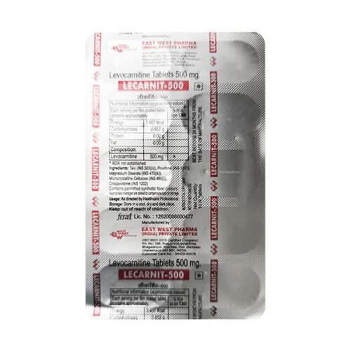 Lecarnit 500mg Tablet 10'S