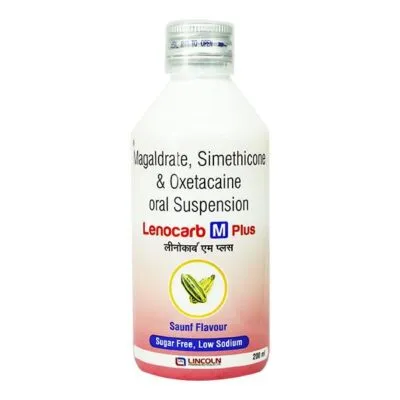 LENOCARB M PLUS Sugar Free Saunf Flavour Oral Suspension 200ml