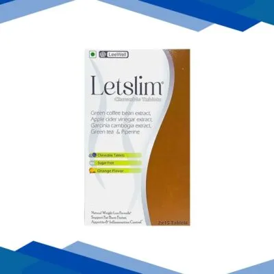 LETSLIM SUGAR FREE ORANGE FLAVOUR Chewable Tablet 15’s